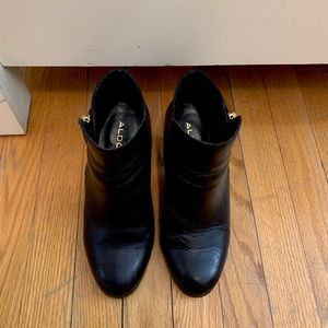 Black aldo booties